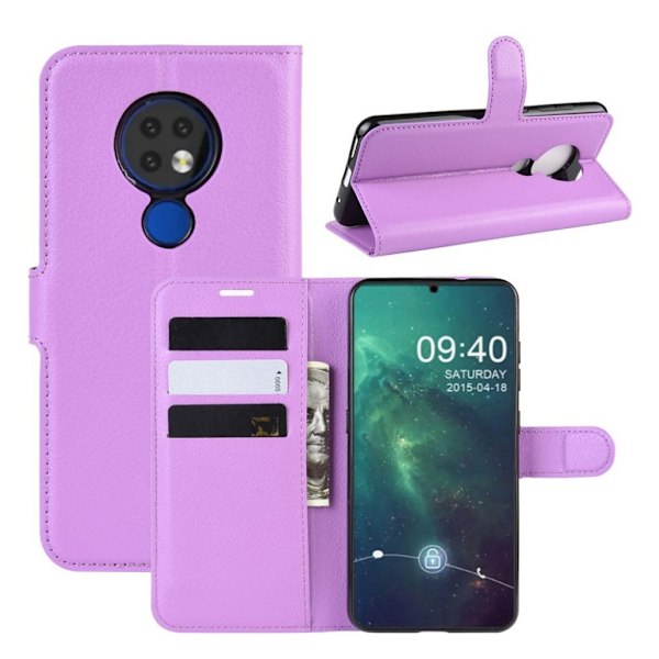 Alpha läder Nokia 6.2 fodral - Lila Lila