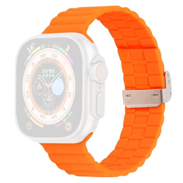 Apple Watch Series 9 45 mm / Ultra 2 silikonrem - Oransje Orange