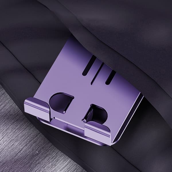 Roterbart stativ for stasjonær telefon og nettbrett i aluminiumslegering - Lilla Purple