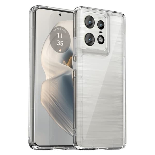 Motorola Edge 50 Pro smart akryl cover - Transparent Transparent