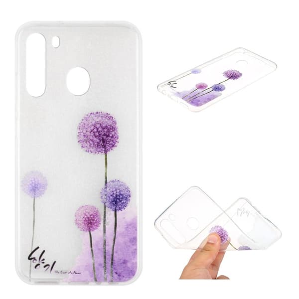 Deco Samsung Galaxy A21 deksel - Løvetann Purple
