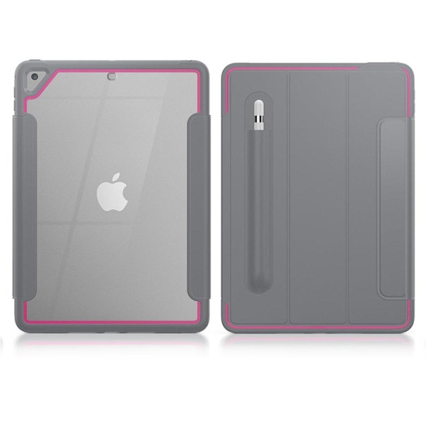 iPad (2018) elegant tri-fold fodral - grå / Rose Silvergrå