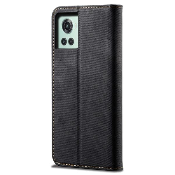 Jeans OnePlus 10R / OnePlus Ace flip etui - Svart Black