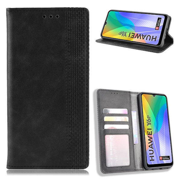 Bofink Vintage Huawei Y6p Etui - Sort Black