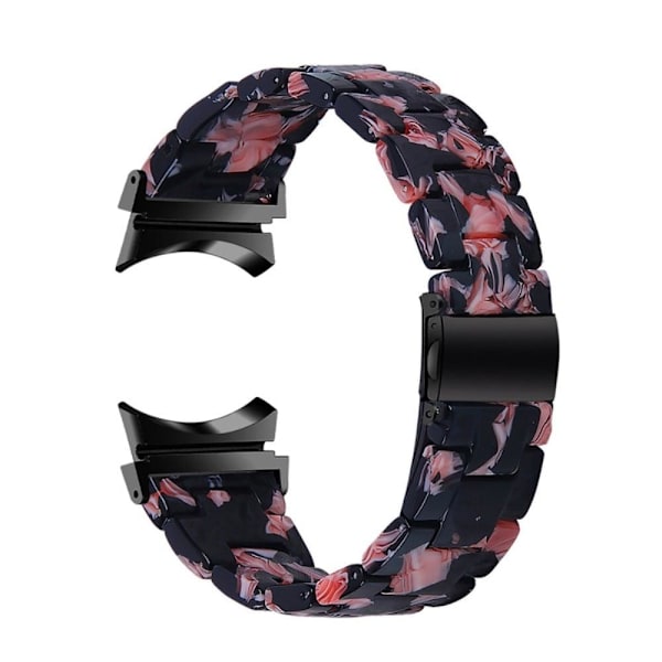 Samsung Galaxy Watch 5 / 5 Pro / 4 klockarmband i resinstil - Svart / Rosa Svart