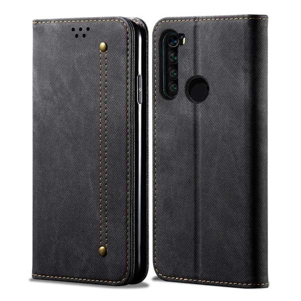 Jeans Xiaomi redmi Note 8T Flip Veske - Svart Black