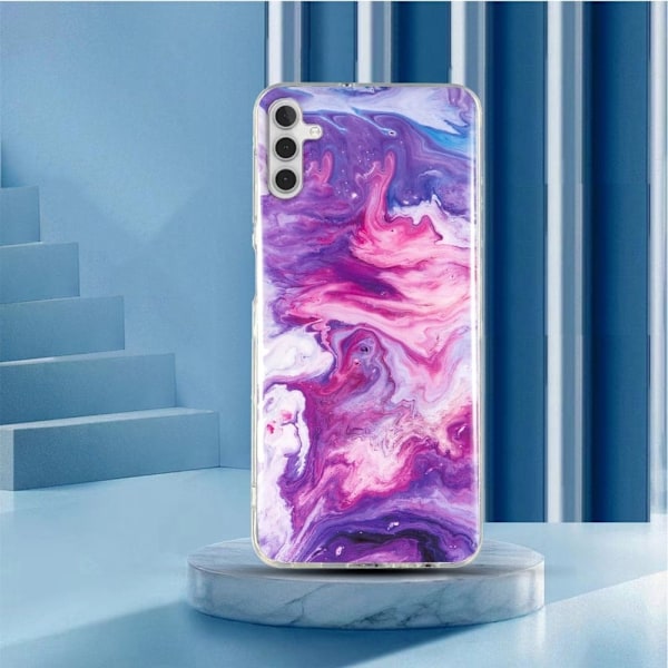 Marble Samsung Galaxy A13 5G Etui - Rød Multicolor