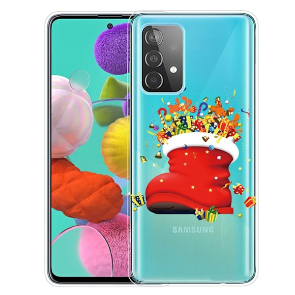 Joulu Samsung Galaxy A73 tapauksessa - Joulusukka Red