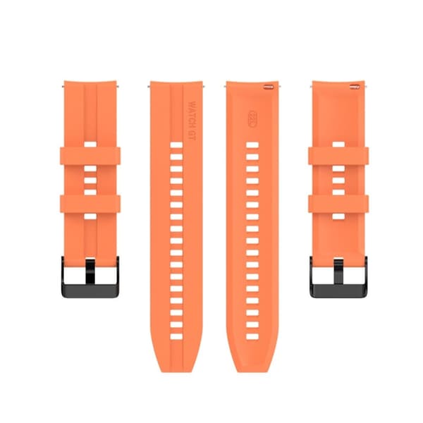 22 mm universal klokkerem i silikon - Oransje Orange