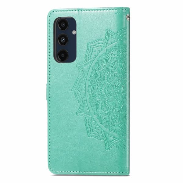 Mandala Samsung Galaxy A16 etui i lær - Grønn Green