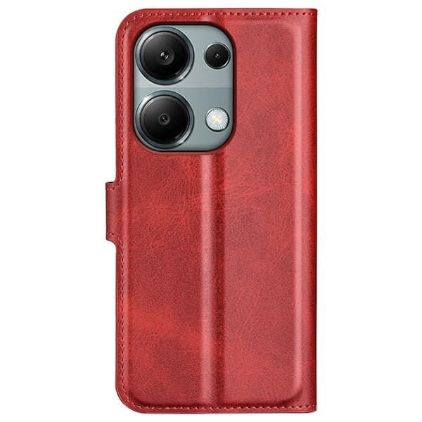 Xiaomi Redmi Note 13 Pro 4G nahkainen lompakokkotelo - Punainen Red