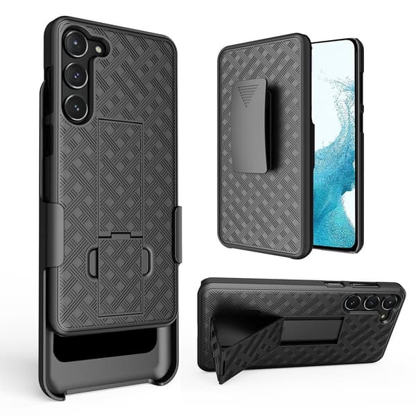 Samsung Galaxy S23 skærmcover i vævet stil Transparent