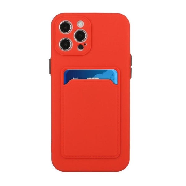 Kortholdercover til iPhone 12 / 12 Pro - Rød Red