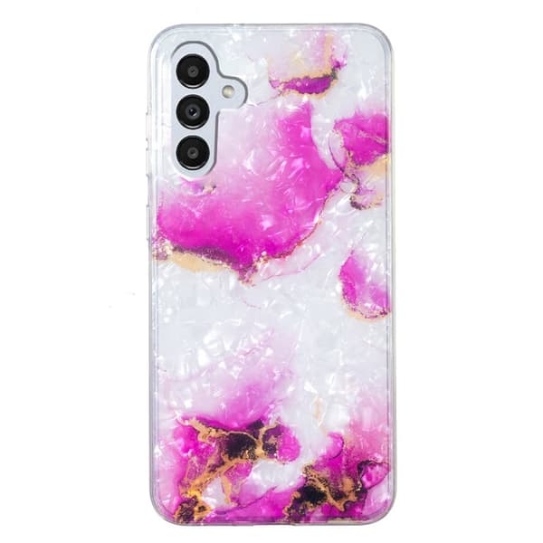 Marmormotiv Samsung Galaxy A13 5G skal - Röd Marmor Rosa