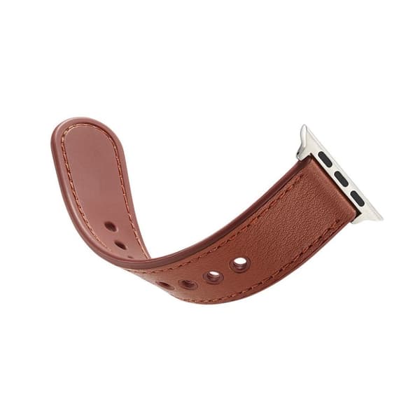 Apple Watch serie 4 44mm ægte læderurrem - brun Brown
