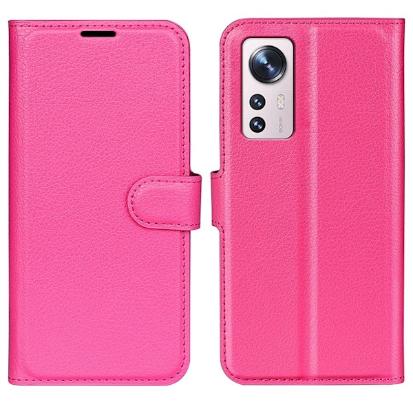 Klassisk Xiaomi 12 Lite flip etui - Pink Pink