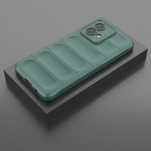 Mjukt greppformat Motorola Moto G84 skal - Grön Grön