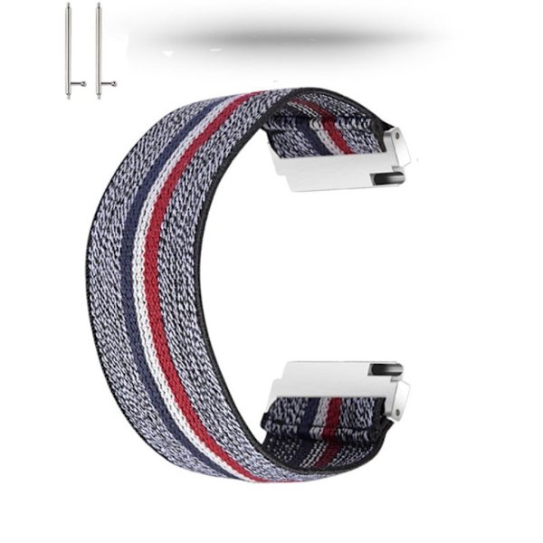 Farverig nylon-urrem til Huawei-ur - Grå / Farverig Silver grey
