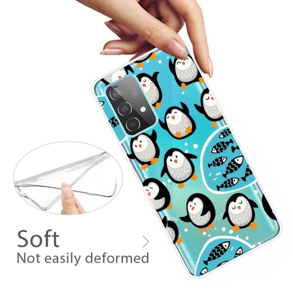 Deco Samsung Galaxy A33 5G Suojakotelo - Penguins Multicolor