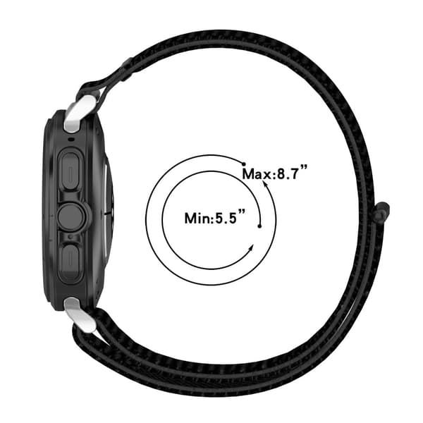 Samsung Galaxy Watch Ultra 47mm Nylon Klockarmband Justerbart Armband Ersättningsarmband - Regnbåge multifärg