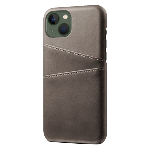 Dual Card iPhone 14 cover - Sølv/Grå Silver grey