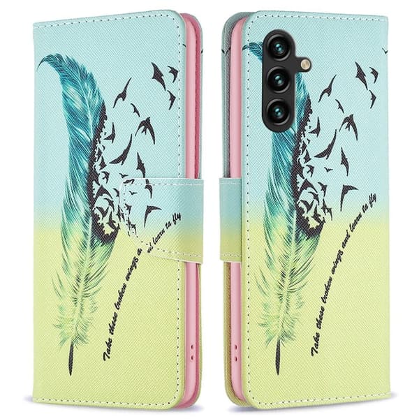 Wonderland Samsung Galaxy A15 Läppäkotelo - Bear Green