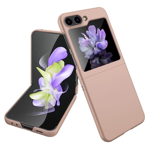 Samsung Galaxy Z Flip5 ultra slim -suojus - Ruusukulta Pink