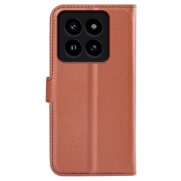 Classic Xiaomi 14 Pro flip kuoret - Ruskea Brown