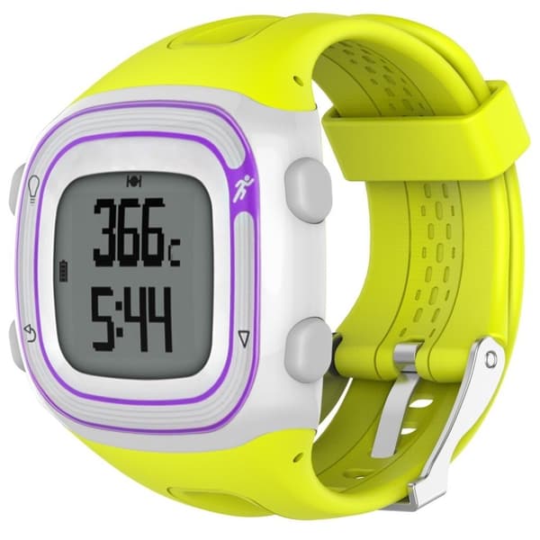 Garmin Forerunner 10 klokkereim i myk silikon - Gul Yellow