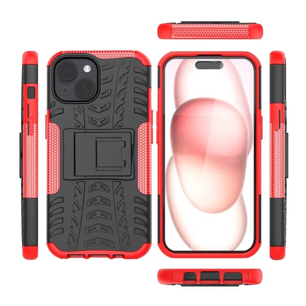 Offroad Etui iPhone 15 - Rød Red