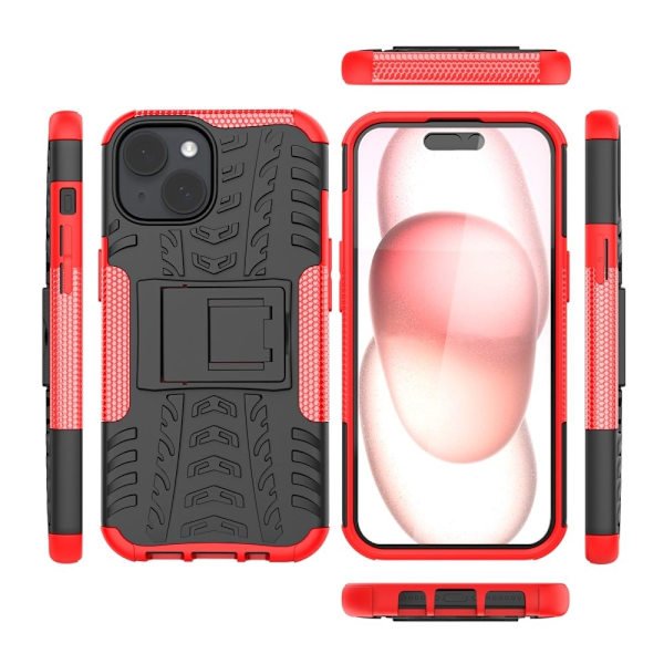 Offroad iPhone 15 skal - Röd Röd