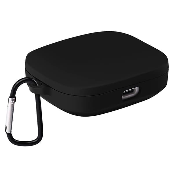 Xiaomi Redmi Buds 6S / Buds 6 Active Case Wireless Earphone Silicone Protective Cover with Carabiner - Black Black