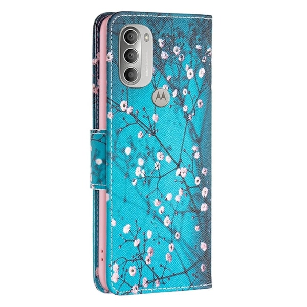 Wonderland Motorola Moto G51 5G flip etui - Vintersød Blue