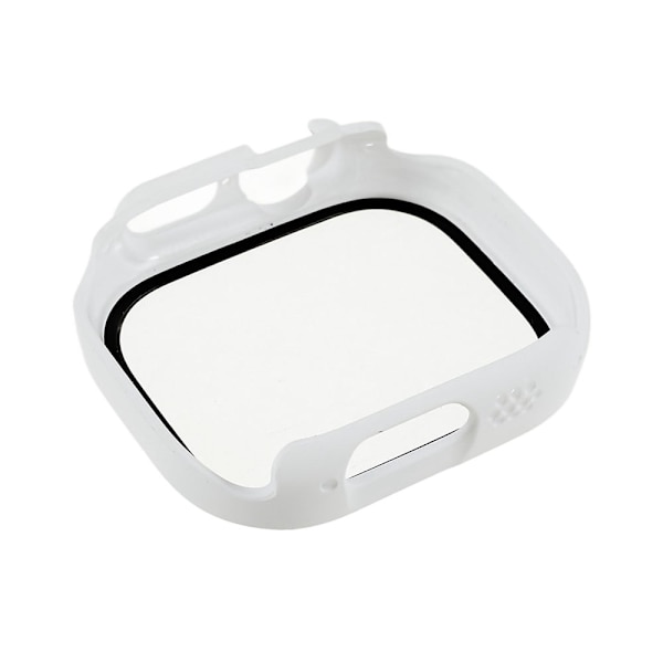 Apple Watch Ultra cover with tempered glass screen protector - White Vit