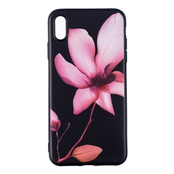 iPhone Xs Max embossed soft case - Pretty Flower Rosa