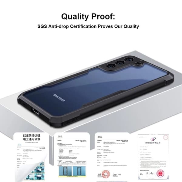 Støtsikkert hybriddeksel for Samsung Galaxy S21 - Svart Black