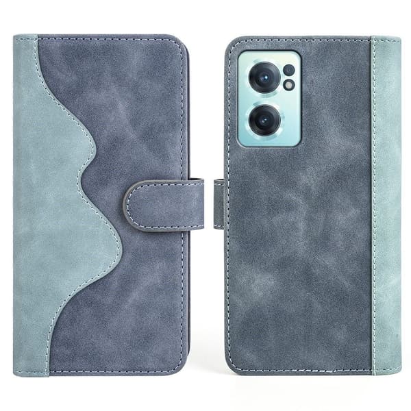 Tofarget lærdeksel for OnePlus Nord CE 2 5G - Blå Blue
