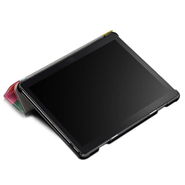 Lenovo Tab P10 läderfodral med mönster - Färgglada Triangle Rutnät multifärg
