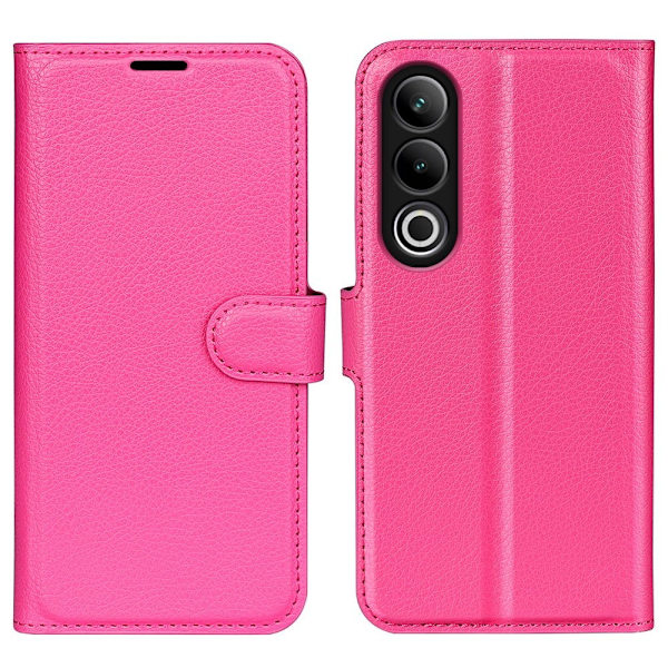 Klassisk OnePlus Ace 3V flip etui - Rose Pink