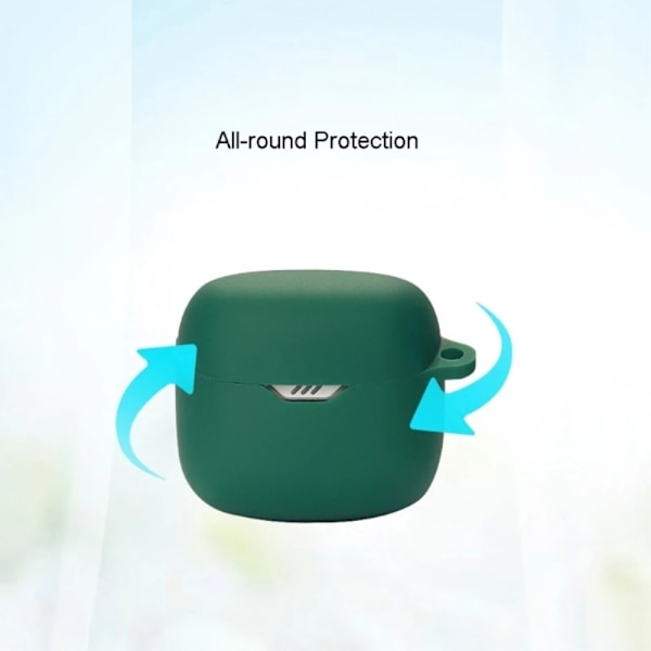 JBL Tune Flex silikoneetui med spænde - Mørkegrøn Green