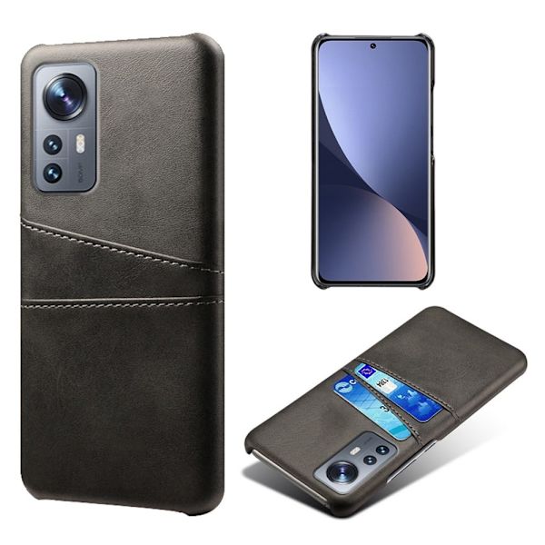 Dual Card Etui Xiaomi 12 / 12x - Sort Black