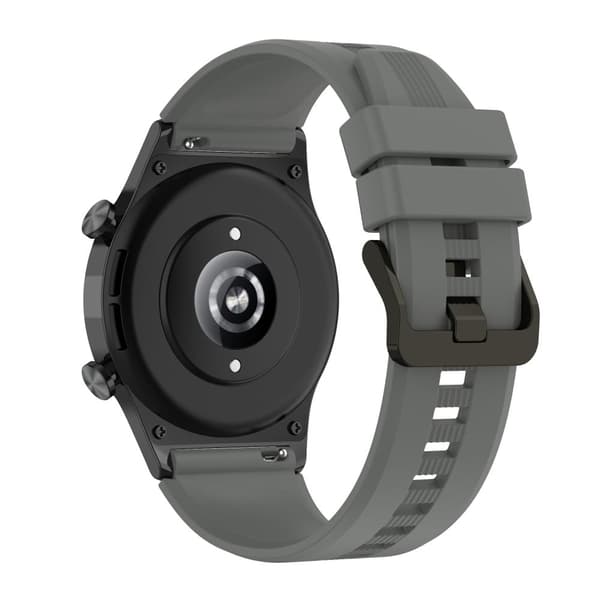 Honor Watch GS 4 Blød silikone-urrem 22 mm udskiftningsurrem - Mørkegrå Silver grey