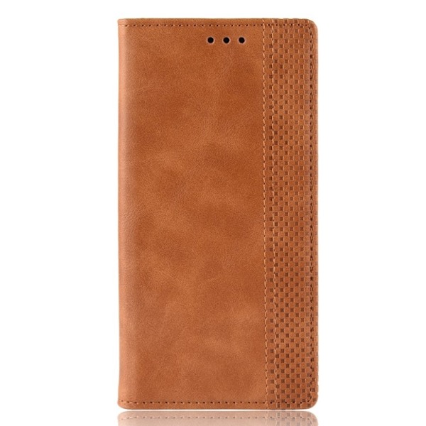 Motorola Moto G7 Power vintage nahkakotelo - Ruskea Brown