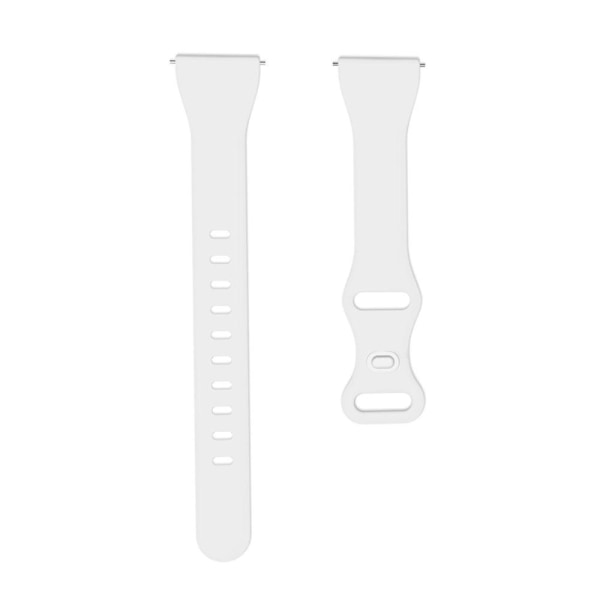 22mm Universal silicone 8 shaped buckle watch strap - White Vit