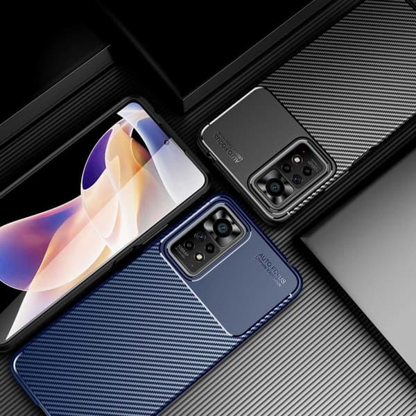 Carbon Shield Xiaomi Redmi Note 11 Pro Plus 5g / 11 Pro 5g Etui - Svart Black