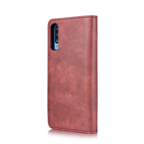 DG.MING Samsung Galaxy A70 2-in-1 Wallet kotelot - Punainen Red