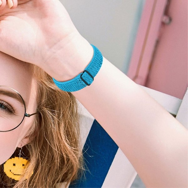 Amazfit GTR 47mm / Pace elastiskt klockarmband med justerbart spänne - Himmelsblå Blå