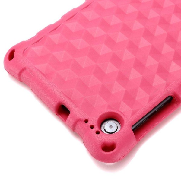 Lenovo Tab M10 FHD Plus Eva Rhombus Mønstret Etui - Rose Pink