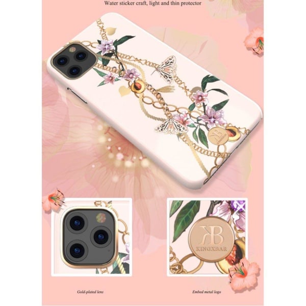 Kingxbar iPhone 11 Pro luksus Swarovski etui - Lyserød Pink