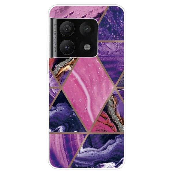 Marble OnePlus 10 Pro Suojakotelo - Violetti And Rose Marble Multicolor